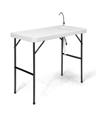 Folding Portable Fish Cleaning Cutting Table