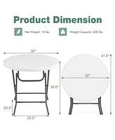 32 Inch Round Foldable Lightweight Table