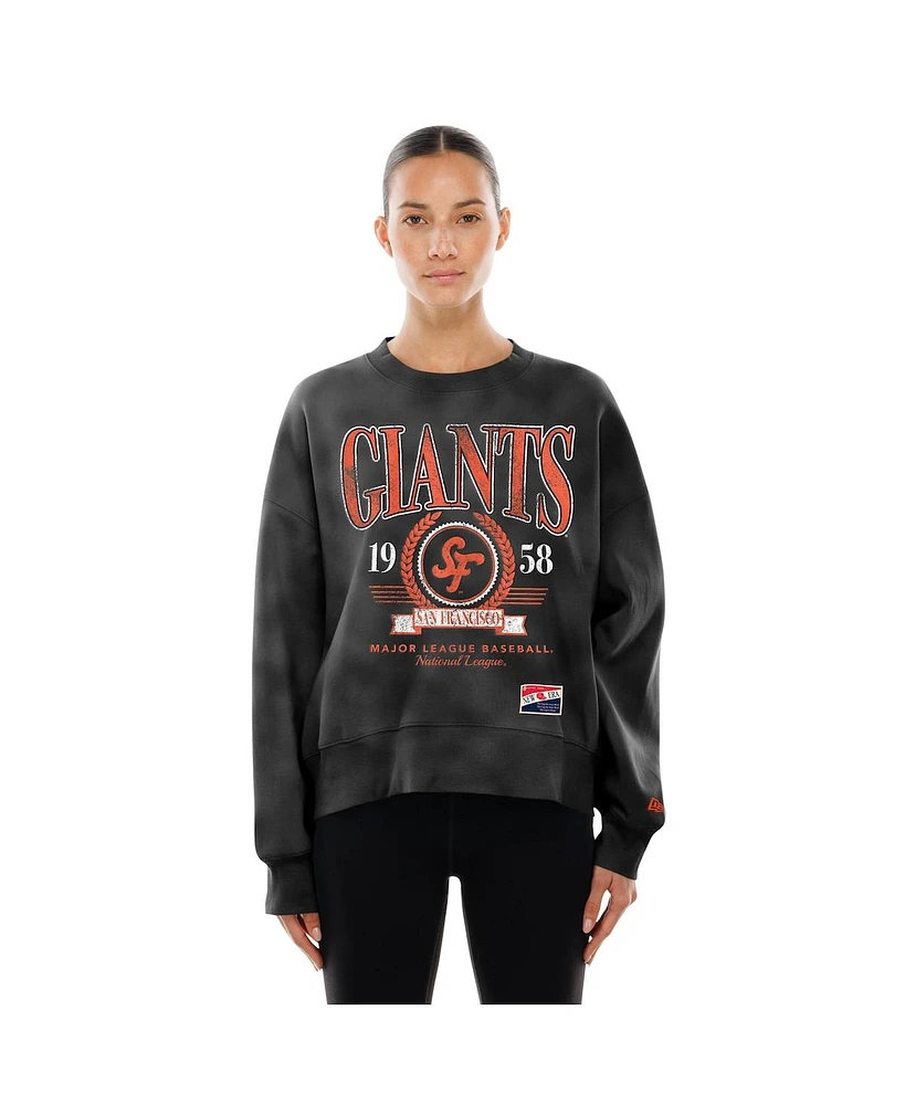 New Era Women's Black San Francisco Giants 2025 City Connect Pullover Sweatshirt