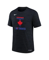 Nike Big Boys and Girls Navy Toronto Blue Jays Authentic Collection City Connect Velocity Performance T-Shirt