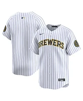Nike Men's White Milwaukee Brewers Alternate Limited Jersey