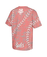 Outerstuff Big Boys and Girls Red Cincinnati Reds Slide Score Bold T-Shirt