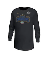 Jordan Big Boys and Girls Black Florida Gators 2025 Ncaa Men's Basketball National Champions Celebration Long Sleeve T-Shirt