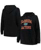 Champion Women's Black Florida Gators Plus Heart Soul Notch Neck Pullover Top