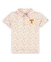 Garb Toddler White Tennessee Volunteers Earnest Allover Print Polo Shirt