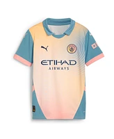 Puma Youth Kevin De Bruyne Blue Manchester City 2024/25 Fourth Replica Player Jersey