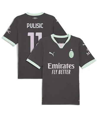 Puma Men's Christian Pulisic Charcoal Ac Milan 2024/25 Third Replica Player Jersey