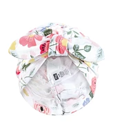 Hudson Baby Baby Girls Hudson Turban Cotton Headwraps, Modern Botanical, 0-24 Months