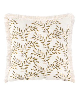 Rose Tree Baroda Embroidered Sham, European