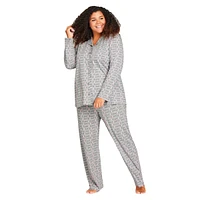 Avenue Plus Button Through Sleep Top
