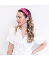 Women's Blushing Braid Headband - Hot Pink