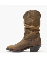 Durango Women's Distressed Tan Slouch Western Boot