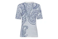 Olsen Women's Paisley Denim Print T-Shirt