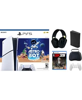 PS5 - Playstation 5 Disc Astrobot Bundle With Accessories, Logitech Headset, & Nba 2K25 Game