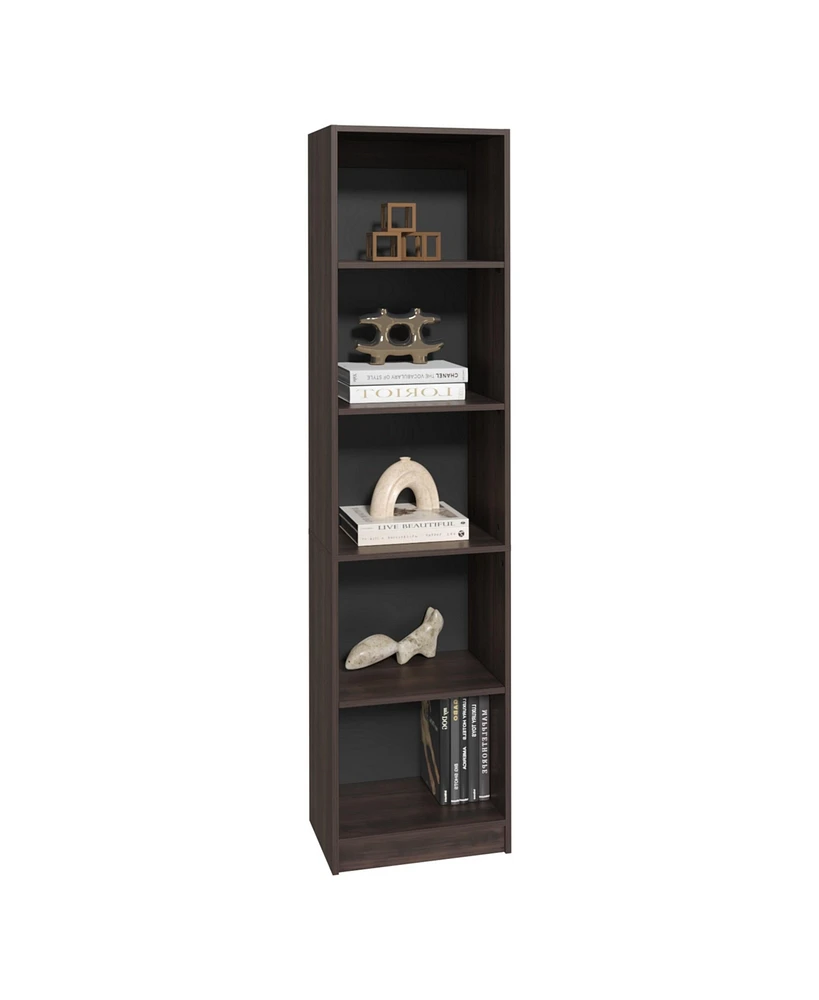 Vinton Xs Bookcase Compact Bookshelf with Multiple Shelves