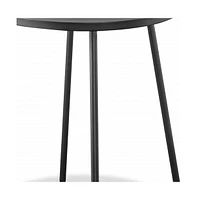 Contemporary Round Accent Table in Stainless Steel