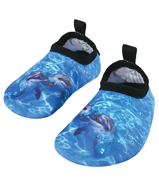 Hudson Baby Boys Water Shoes for Sports, Yoga, Beach and Outdoors, Dolphins, 12-18M/5