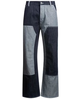 Hugo by Boss Men's Relaxed-Fit Patchwork Carpenter Pants