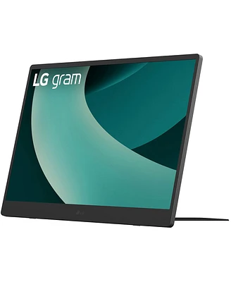 Lg gram +view 17" 16:10 Wqxga Portable Usb-c Ips Led Monitor, Titan Silver