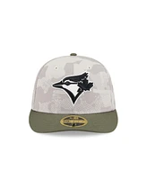 New Era Men's Light Beige/Olive Toronto Blue Jays 2025 Armed Forces Day Low Profile 59FIFTY Fitted Hat