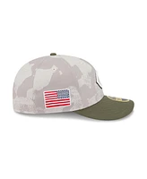 New Era Men's Light Beige/Olive Cincinnati Reds 2025 Armed Forces Day Low Profile 59FIFTY Fitted Hat