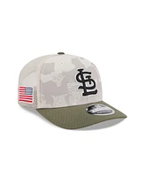 New Era Men's Light Beige/Olive St. Louis Cardinals 2025 Armed Forces Day 9SEVENTY Adjustable Hat