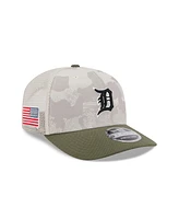 New Era Men's Light Beige/Olive Detroit Tigers 2025 Armed Forces Day 9SEVENTY Adjustable Hat