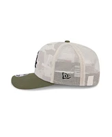 New Era Men's Light Beige/Olive Chicago White Sox 2025 Armed Forces Day 9SEVENTY Adjustable Hat