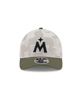 New Era Men's Light Beige/Olive Minnesota Twins 2025 Armed Forces Day 9FORTY M-Crown A-Frame Adjustable Hat