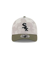 New Era Men's Light Beige/Olive Chicago White Sox 2025 Armed Forces Day 9FORTY M-Crown A-Frame Adjustable Hat