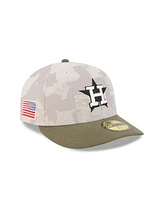 New Era Men's Light Beige/Olive Houston Astros 2025 Armed Forces Day 59FIFTY Fitted Hat