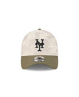 New Era Men's Light Beige/Olive York Mets 2025 Armed Forces Day 39THIRTY Flex Hat