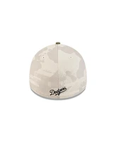 New Era Men's Light Beige/Olive Los Angeles Dodgers 2025 Armed Forces Day 39THIRTY Flex Hat