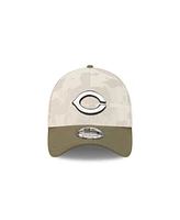 New Era Men's Light Beige/Olive Cincinnati Reds 2025 Armed Forces Day 39THIRTY Flex Hat