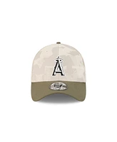 New Era Men's Light Beige/Olive Los Angeles Angels 2025 Armed Forces Day 39THIRTY Flex Hat