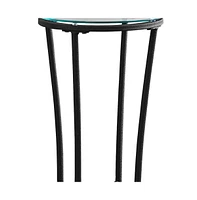 Contemporary Glass Round End Table for Living Room