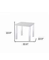Glossy Square End Table – Stylish Addition to Living Spaces