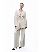 Nocturne Women's Asymmetric Placket Detail Pants