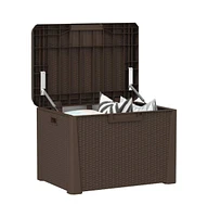 Patio Storage Box Brown 33 gal Pp