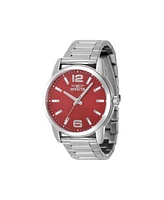 Invicta Men's 48496 Celestial Quartz 3 Hand Red Dial Watch