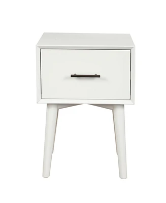 Wood End Table with Drawer – Space-Saving Side Table for Home Decor