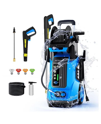 4500PSI 2.4 Gpm Electric High Pressure Washer with Led Control and 4 Quick Connect Nozzles