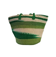 Hand Woven Sisal Market Bag with Strap Handles