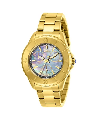 Invicta Women's Angel Quartz 3 Hand Gunmetal Dial Watch