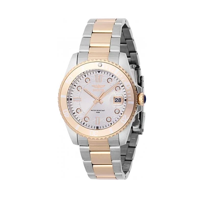Invicta Women's Pro Diver Quartz 3 Hand Silver Dial Watch
