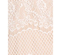 Morgan & Company Women's Tie-Back Lace Cocktail Dress