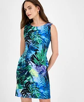 Connected Women's Printed Sheath Dress