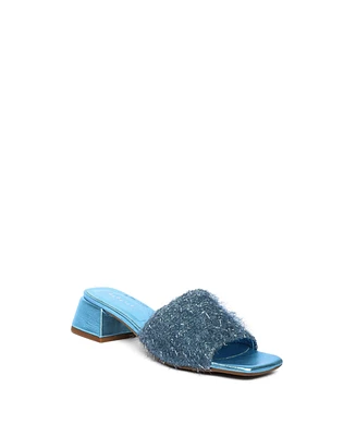 Maguire Shoes Merida Fuzzy Sandal Heeled Mule