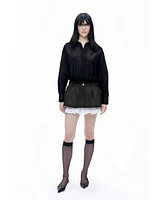Nocturne Women's Shirt Collar Bodysuit