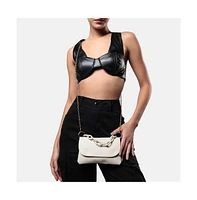Women's Textured Chainlink Sling Bag